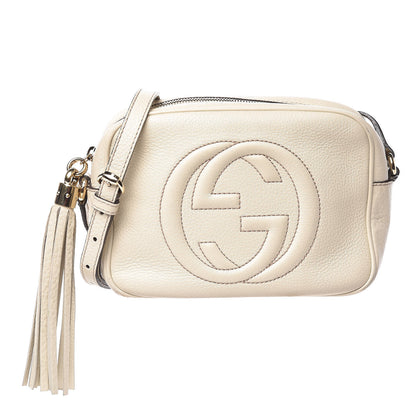 Gucci Pebbled Calfskin Small Soho Disco Bag Off White 1 of 15