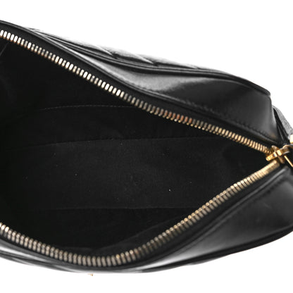 Saint Laurent Calfskin Matelasse Monogram Lou Camera Bag Black 5 of 9
