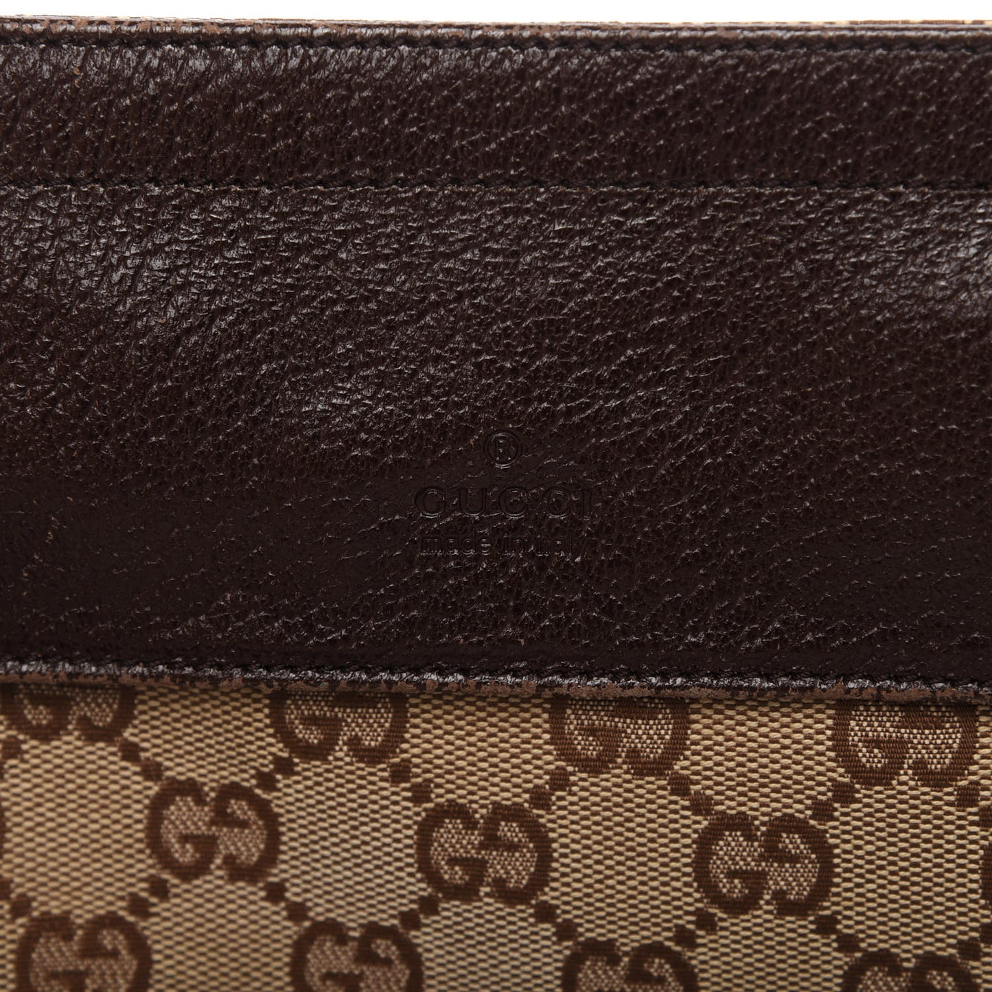 GG Monogram Double Pocket Belt Bag Dark Brown
