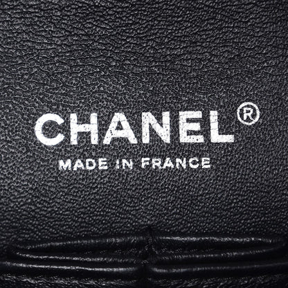 Chanel Lambskin Chevron Quilted Medium Double Flap So Black 6 of 10