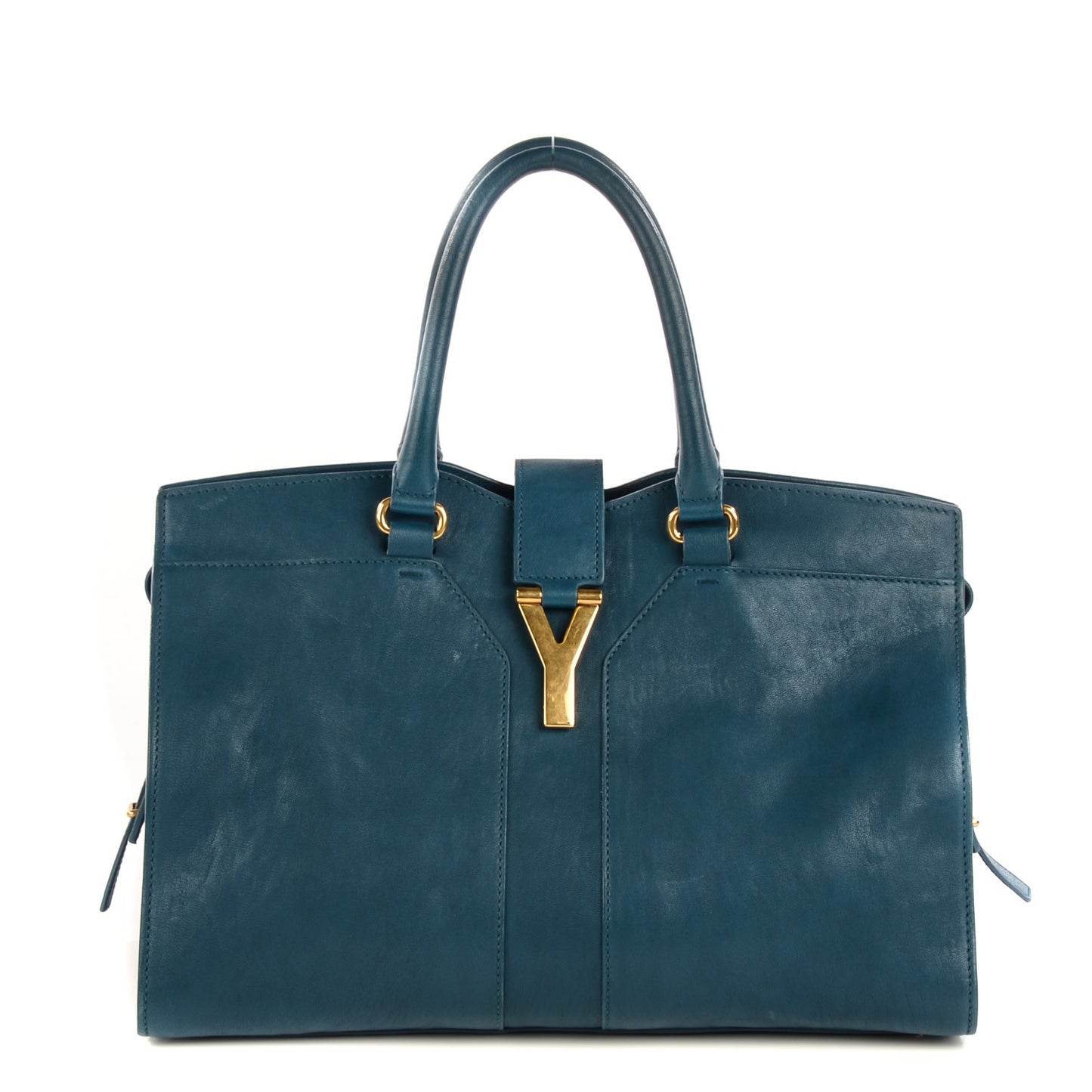 Sheepskin Medium Cabas ChYc Peacock Blue