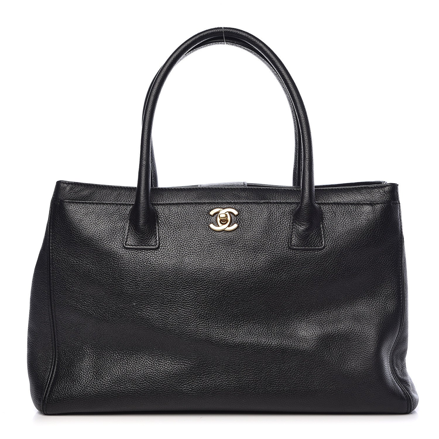 Chanel Calfskin Cerf Executive Shopper Tote Black 1 of 19