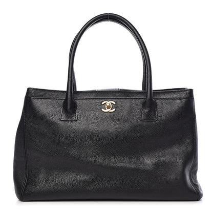 Chanel Calfskin Cerf Executive Shopper Tote Black 1 of 19