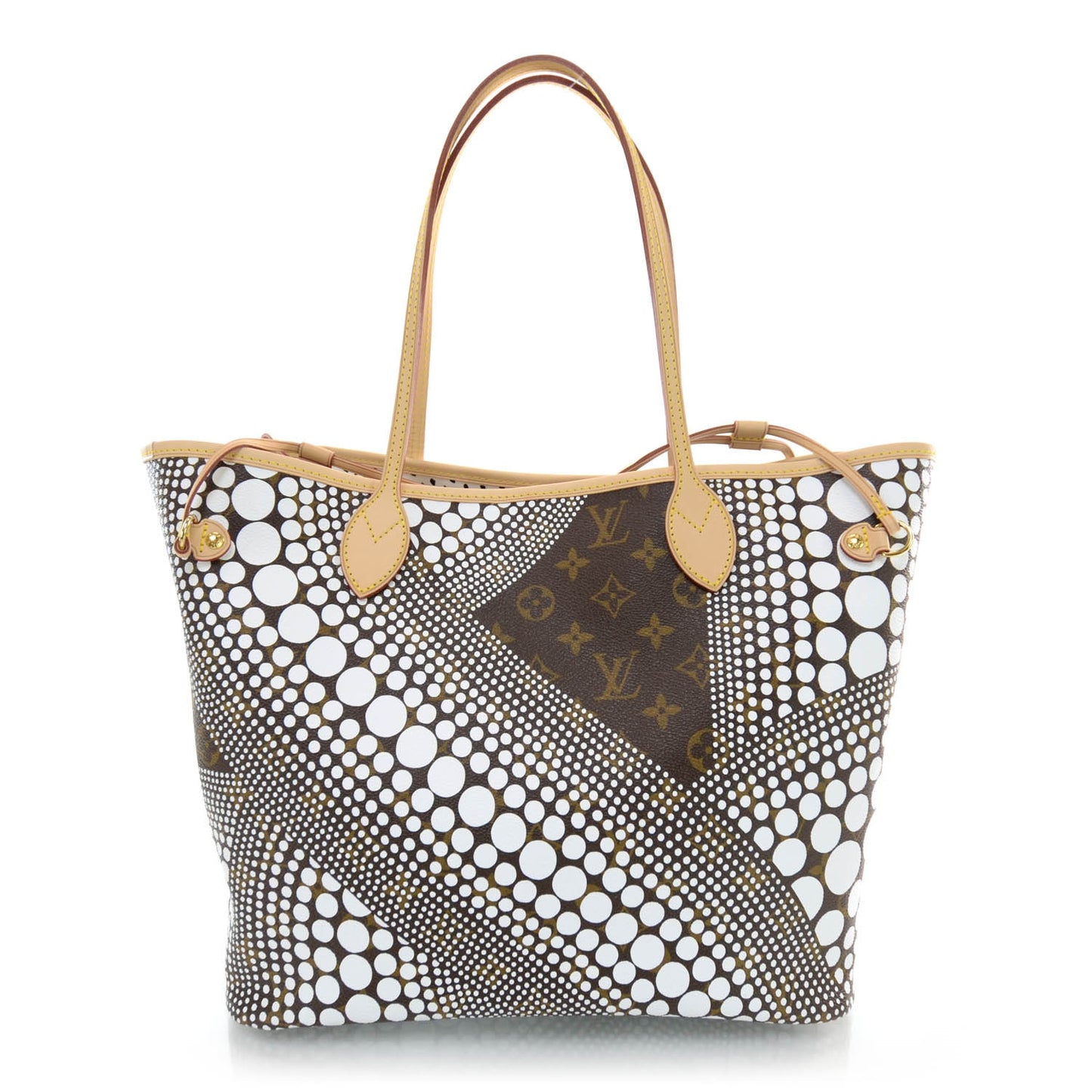 Monogram Kusama Waves Neverfull MM White