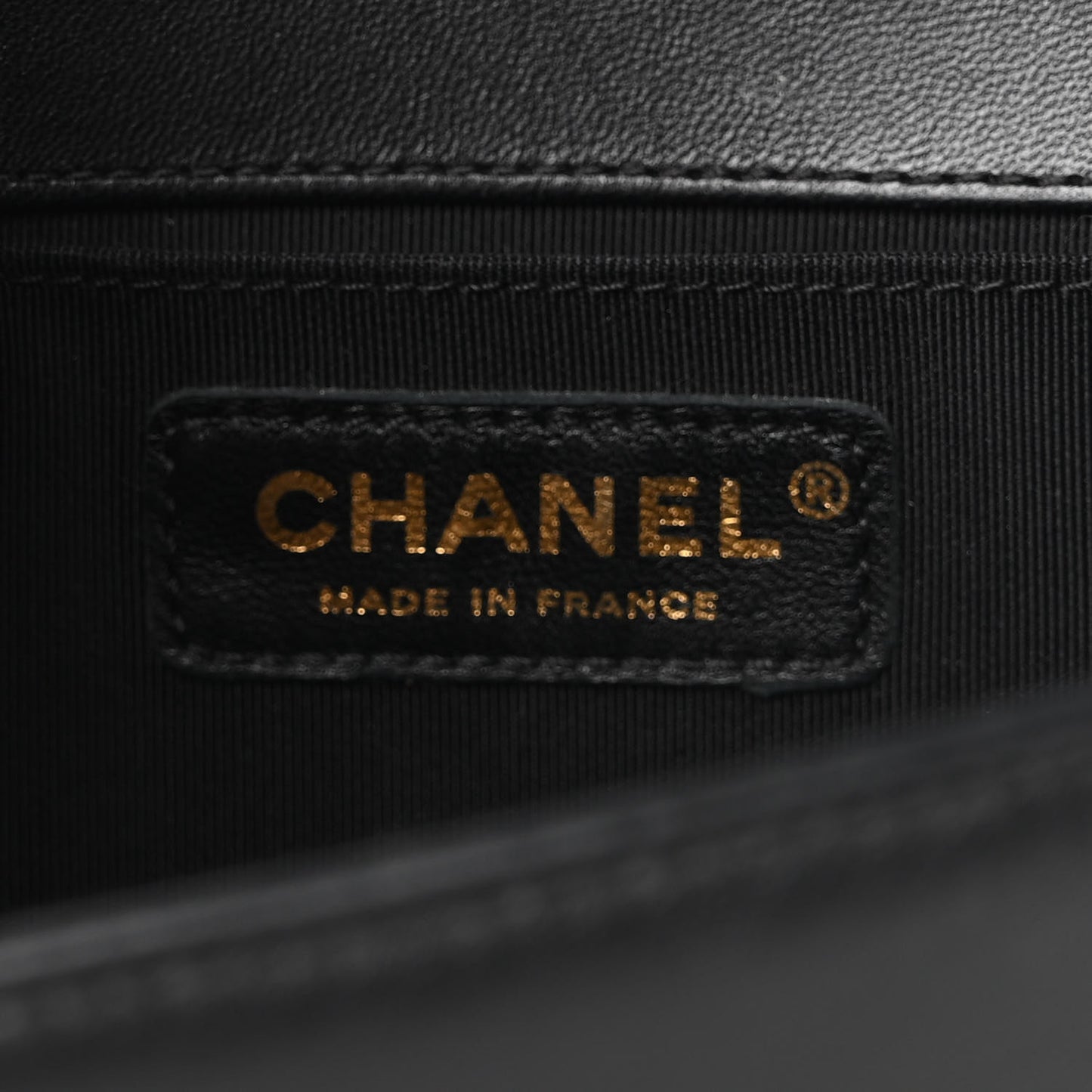 Lambskin Quilted Medium Boy Flap Black