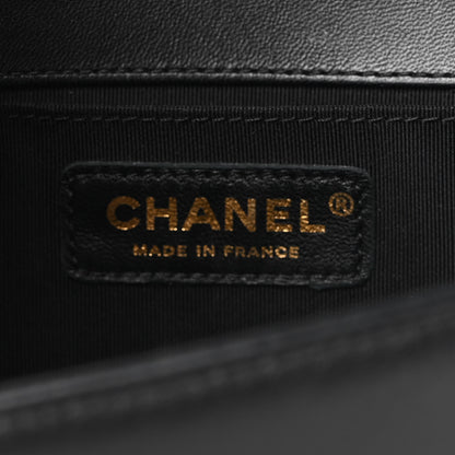 Chanel Lambskin Quilted Medium Boy Flap Black 6 of 11