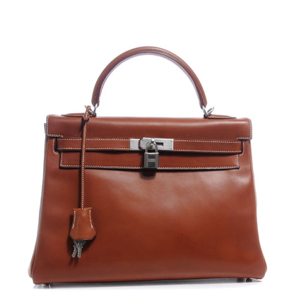Hermes Natural Barenia Kelly Retourne 32 Fauve 1 of 11
