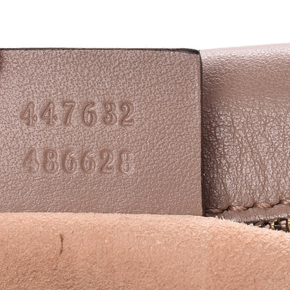 Gucci Calfskin Matelasse Small GG Marmont Chain Shoulder Bag Taupe 7 of 12