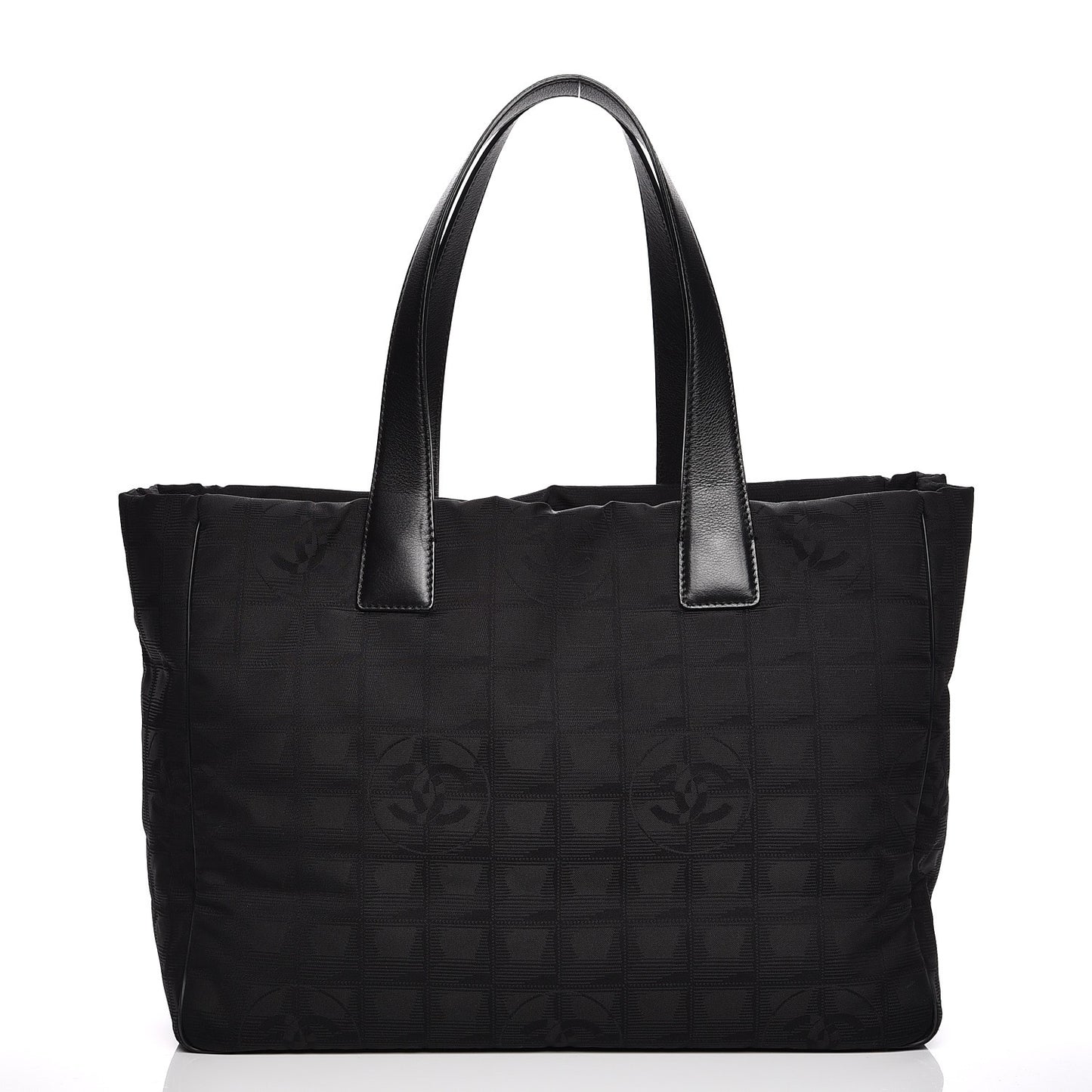Nylon Large Travel Tote Black
