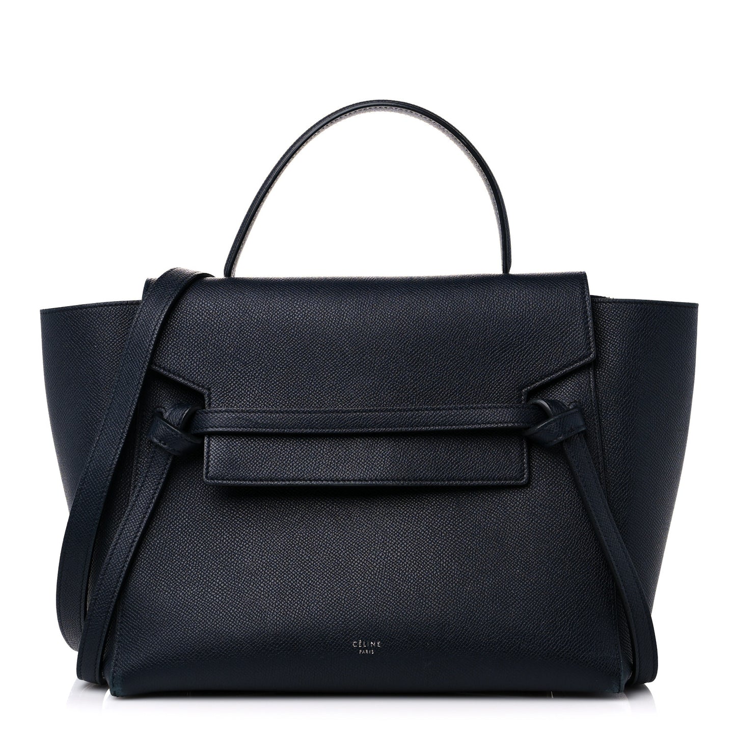 Grained Calfskin Mini Belt Bag Navy