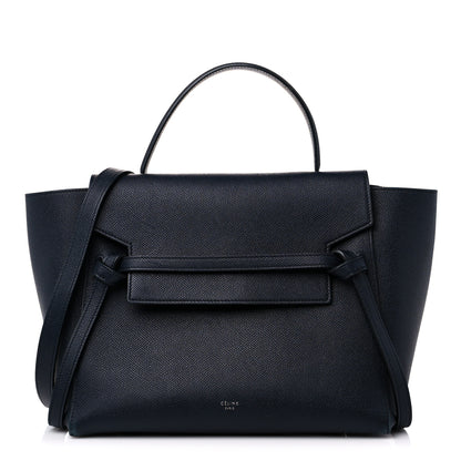 Celine Grained Calfskin Mini Belt Bag Navy 1 of 17