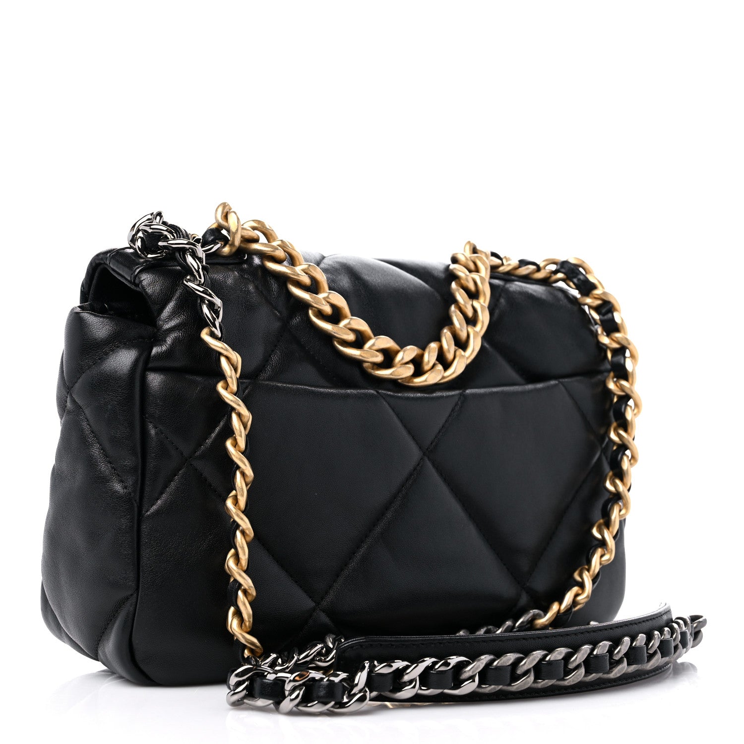 Chanel Lambskin Quilted Medium Chanel 19 Flap Black 3 of 10