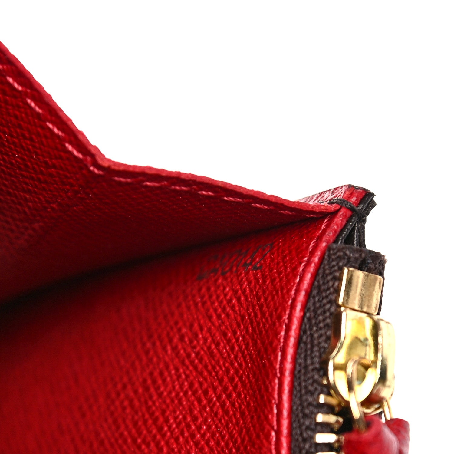 Louis Vuitton Monogram Emilie Wallet Red 7 of 11