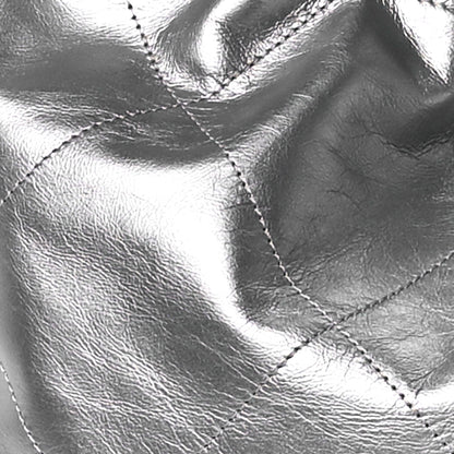 Chanel Metallic Calfskin Quilted Chanel 22 Silver 9 of 12