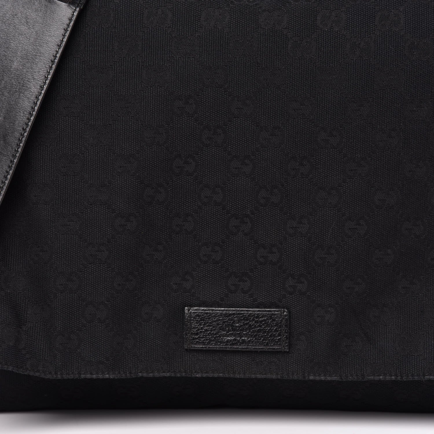 Gucci Monogram Small Flap Messenger Bag Black 11 of 11