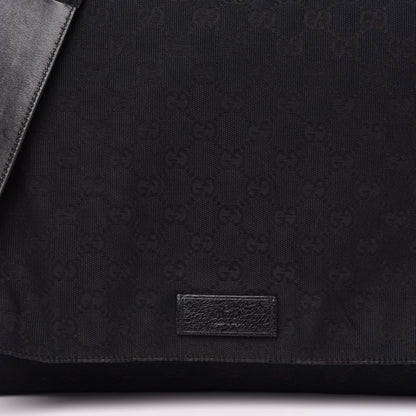 Gucci Monogram Small Flap Messenger Bag Black 11 of 11