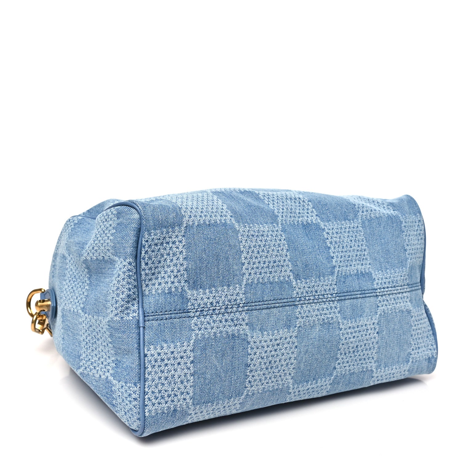 Louis Vuitton Damier Denim 3D Speedy Bandouliere 30 Denim Blue 4 of 9