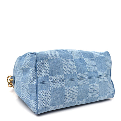 Louis Vuitton Damier Denim 3D Speedy Bandouliere 30 Denim Blue 4 of 9