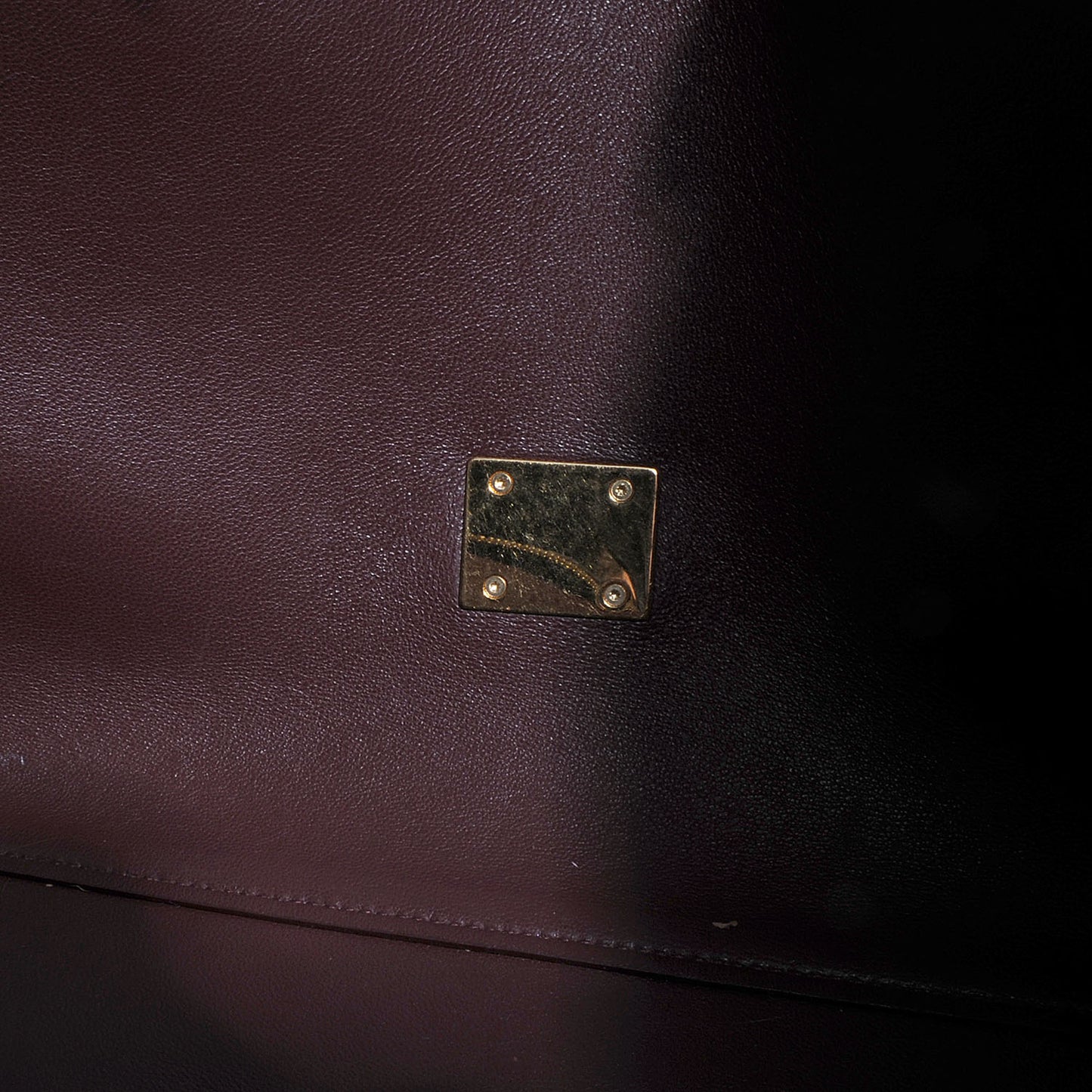 Calfskin and Suede Small Tri-Color Trapeze Black