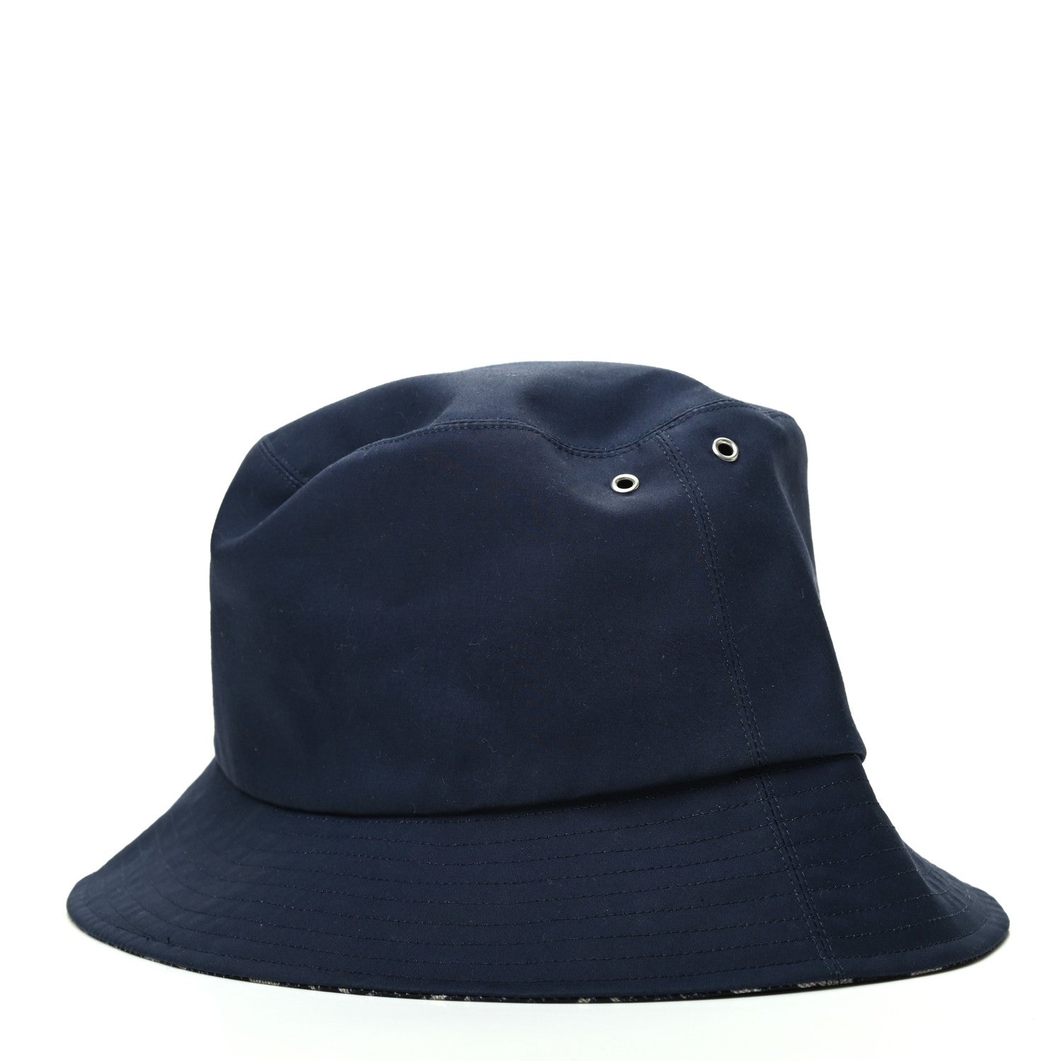 Christian Dior Oblique Reversible Teddy-D Brim Bucket Hat 57 Blue 7 of 8
