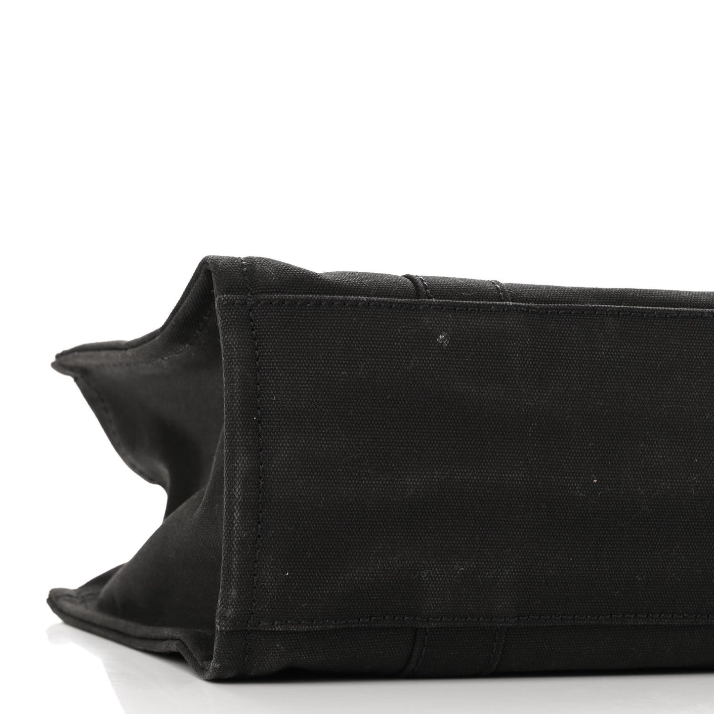 Cotton Canvas Medium The Traveler Tote Bag Black