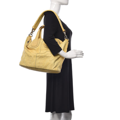 Givenchy Wrinkled Lambskin Medium Nightingale Yellow 2 of 28