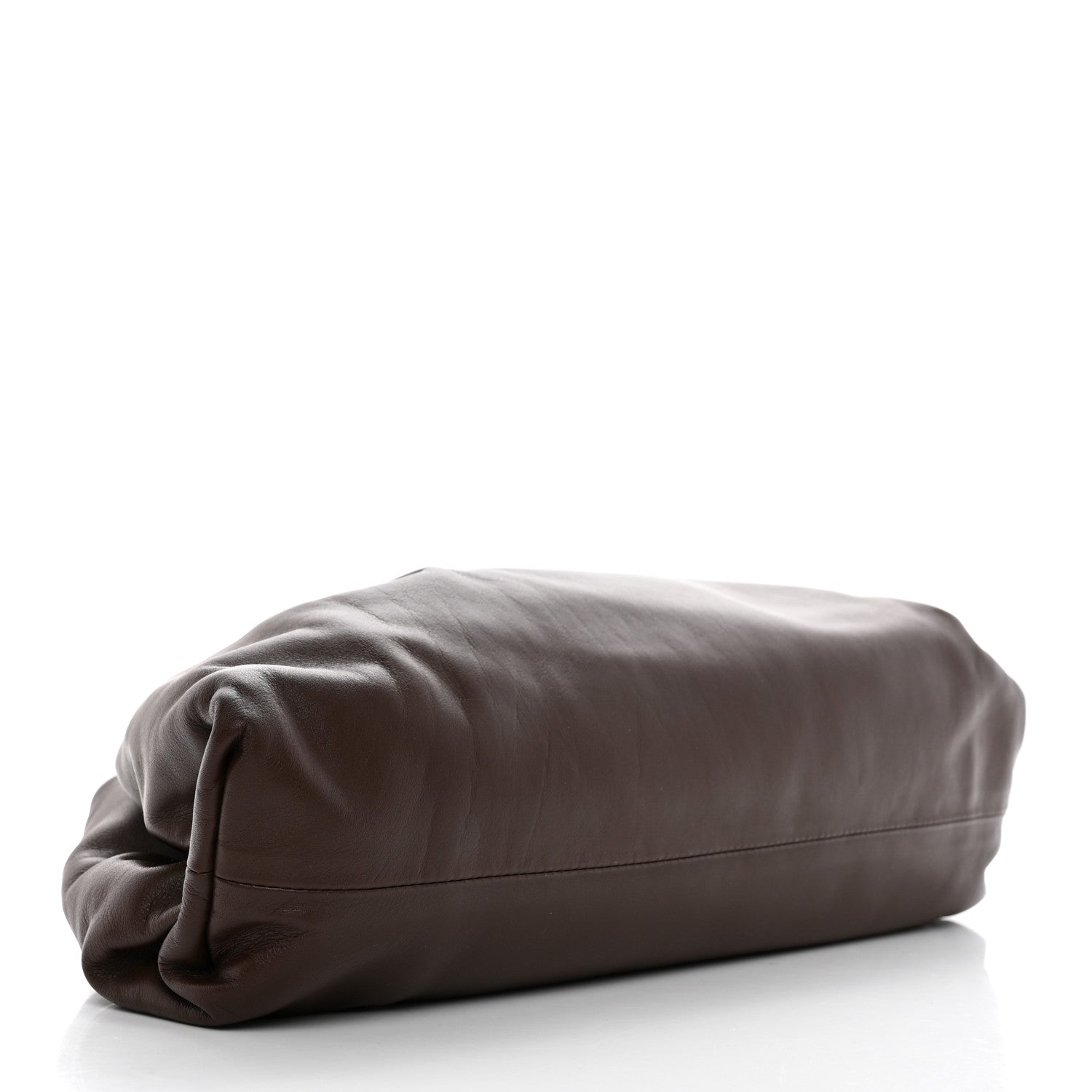 Bottega Veneta Smooth Butter Calf The Pouch Oversized Clutch Brownie 4 of 8