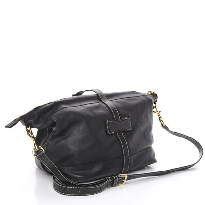 Loewe Lambskin Satchel Black Tan 4 of 15