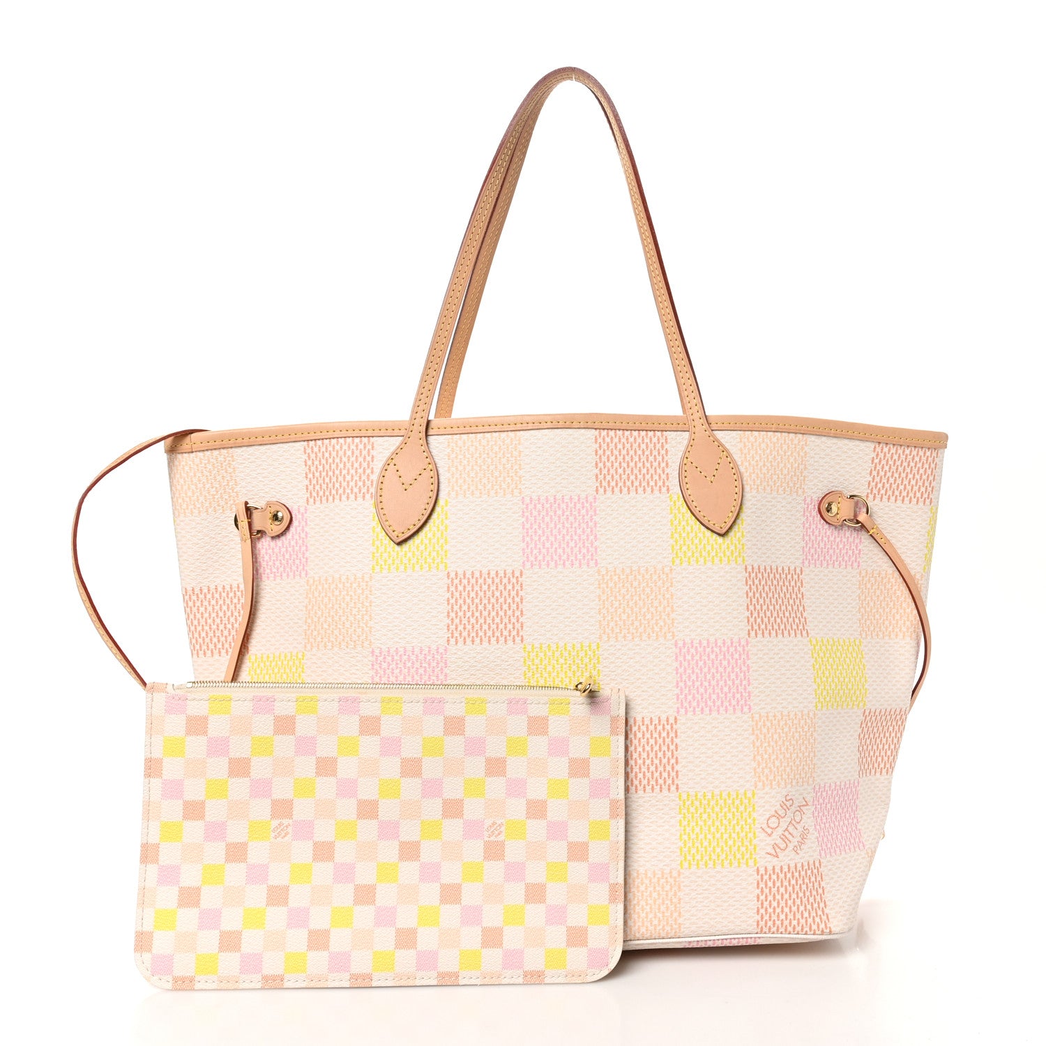 Louis Vuitton Damier Giant Neverfull MM Peach 2 of 11