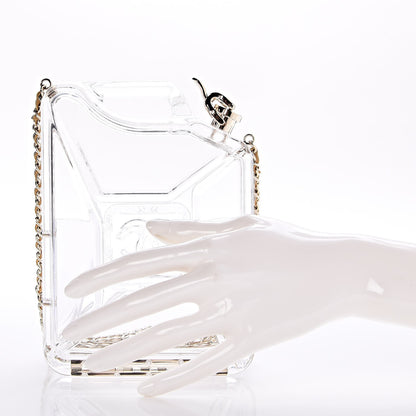 Chanel Plexiglass Dubai by Night Gas Tank Clutch 4 of 10