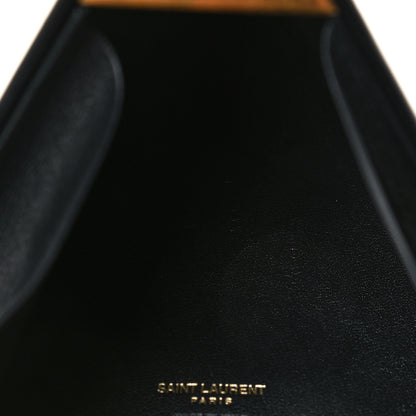 Saint Laurent Lambskin Pyramid Clutch Black 11 of 17