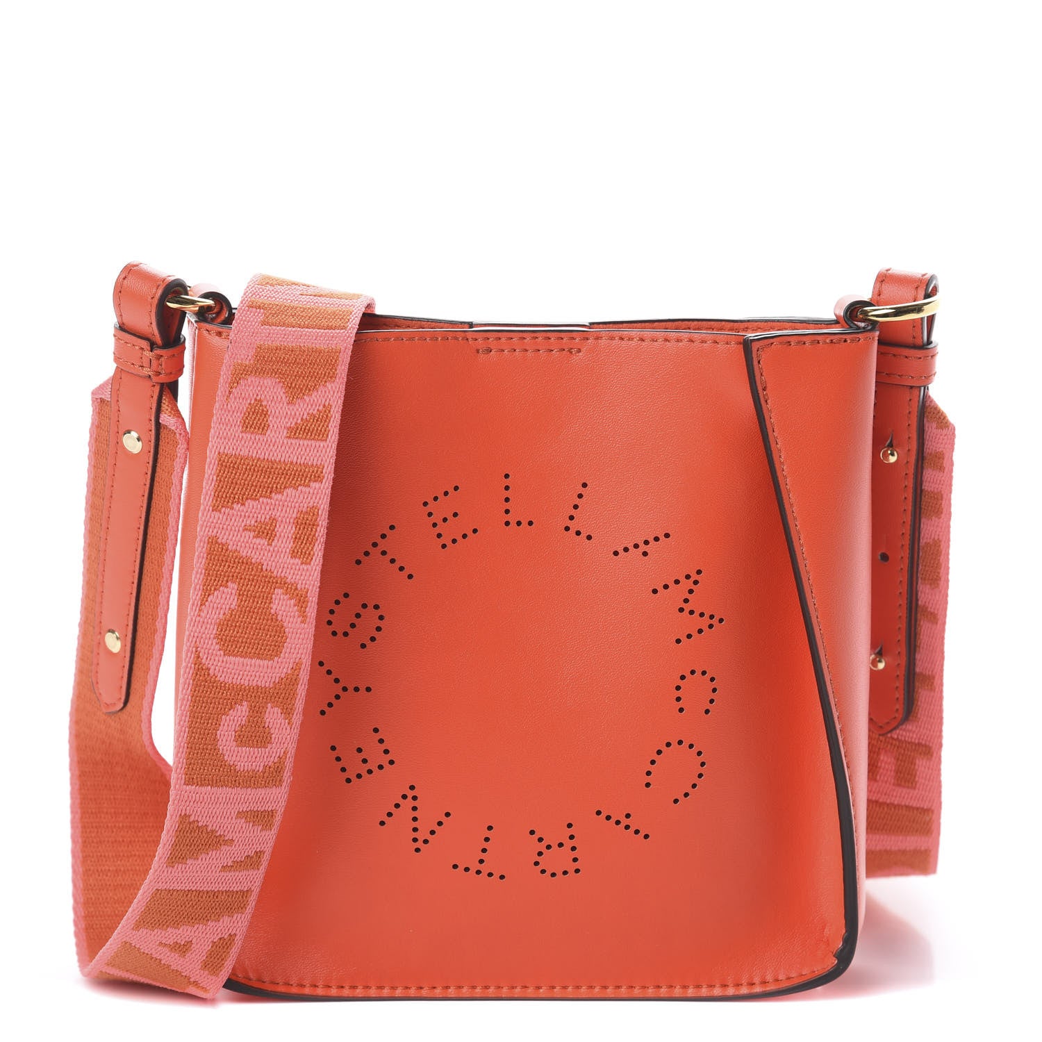 Stella McCartney Eco Alter Nappa Perforated Logo Tiny Crossbody 1 of 7