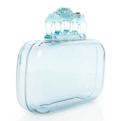 Alexander McQueen Resin Knuckle Clutch Pale Blue 3 of 12