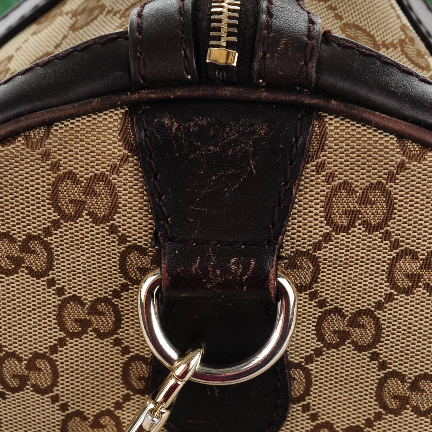 Monogram Vintage Web Medium Boston Dark Brown