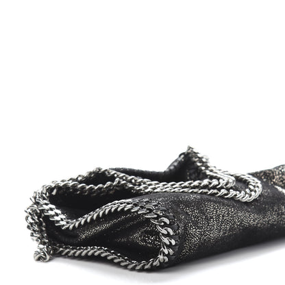 Stella McCartney Chamois Shiny Dotted Tiny Falabella Fold Over Tote Ruthenium 8 of 10