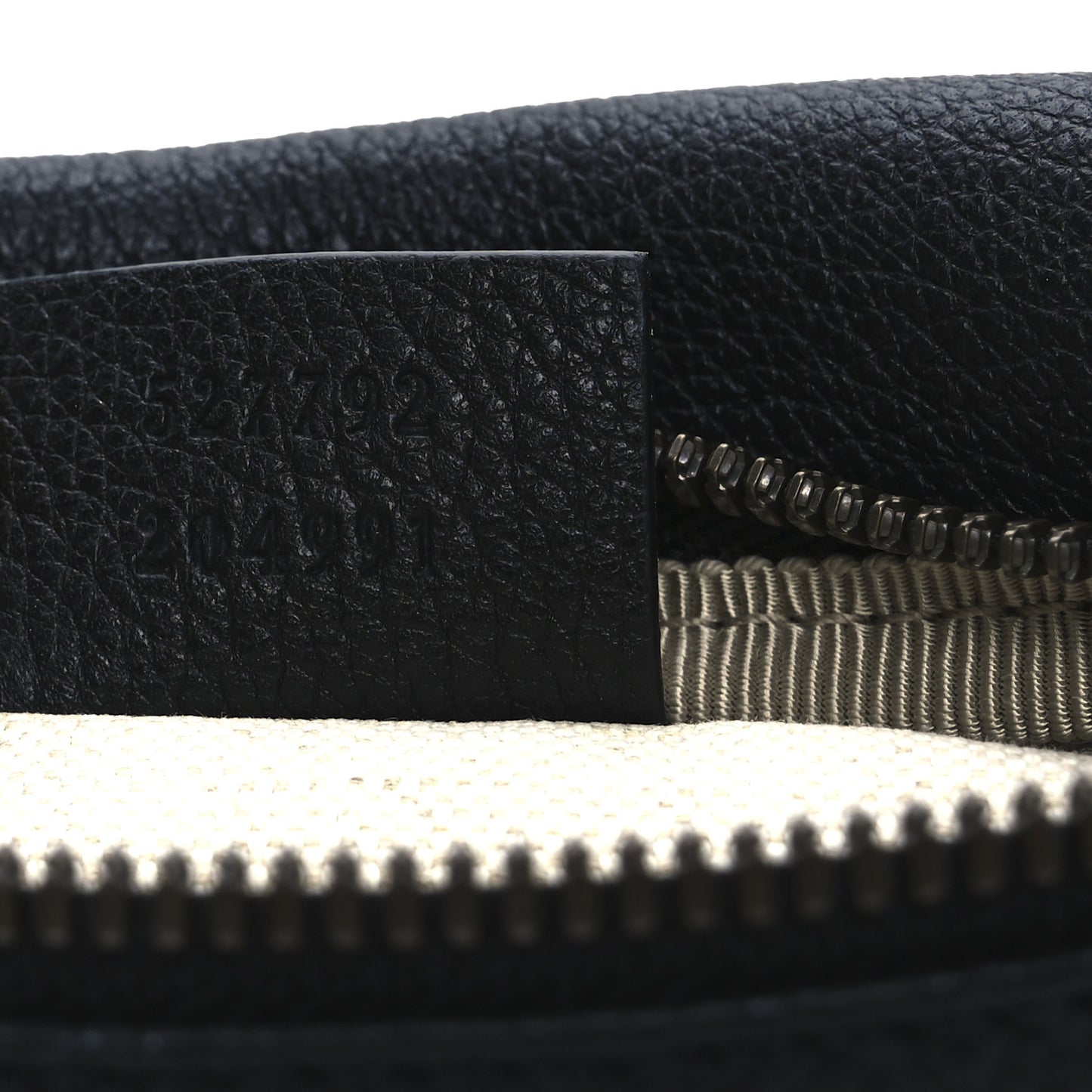 Grained Calfskin Small Logo Belt Bag Black