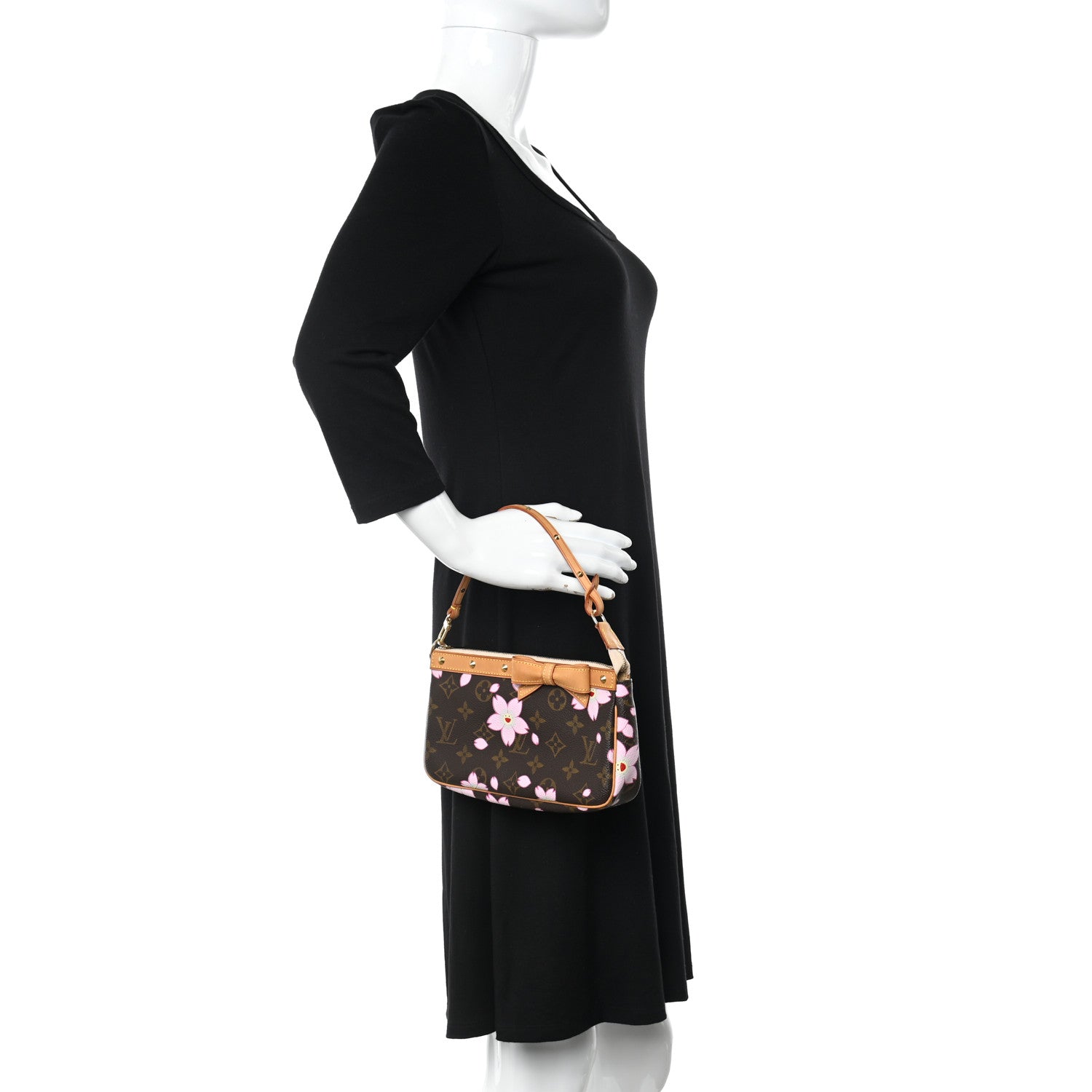 Louis Vuitton Monogram Cherry Blossom Pochette Accessories Brown 2 of 9