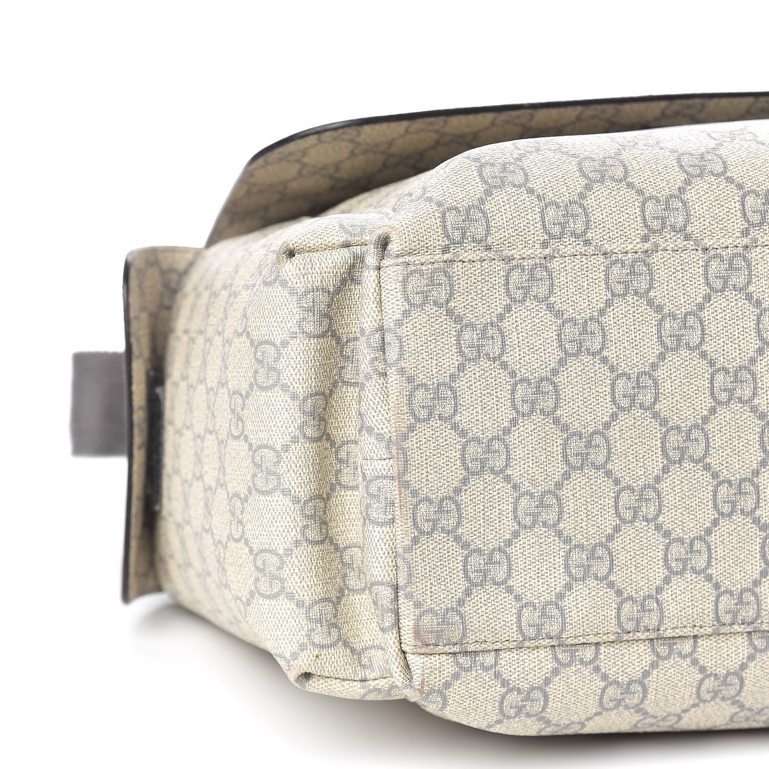 Gucci GG Plus Monogram Messenger Diaper Bag Ecru Grigio 5 of 11