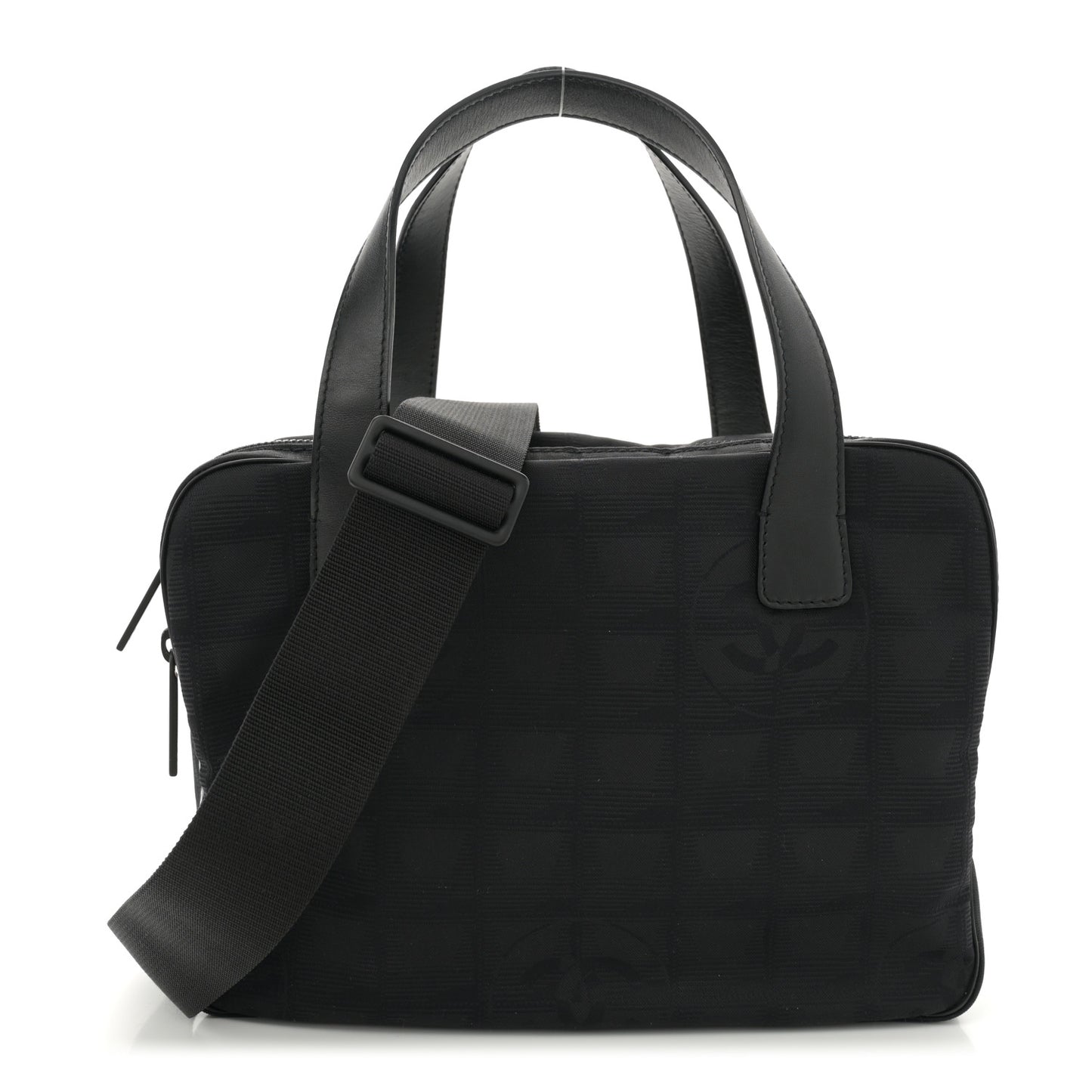 Nylon Travel Shoulder Bag Black