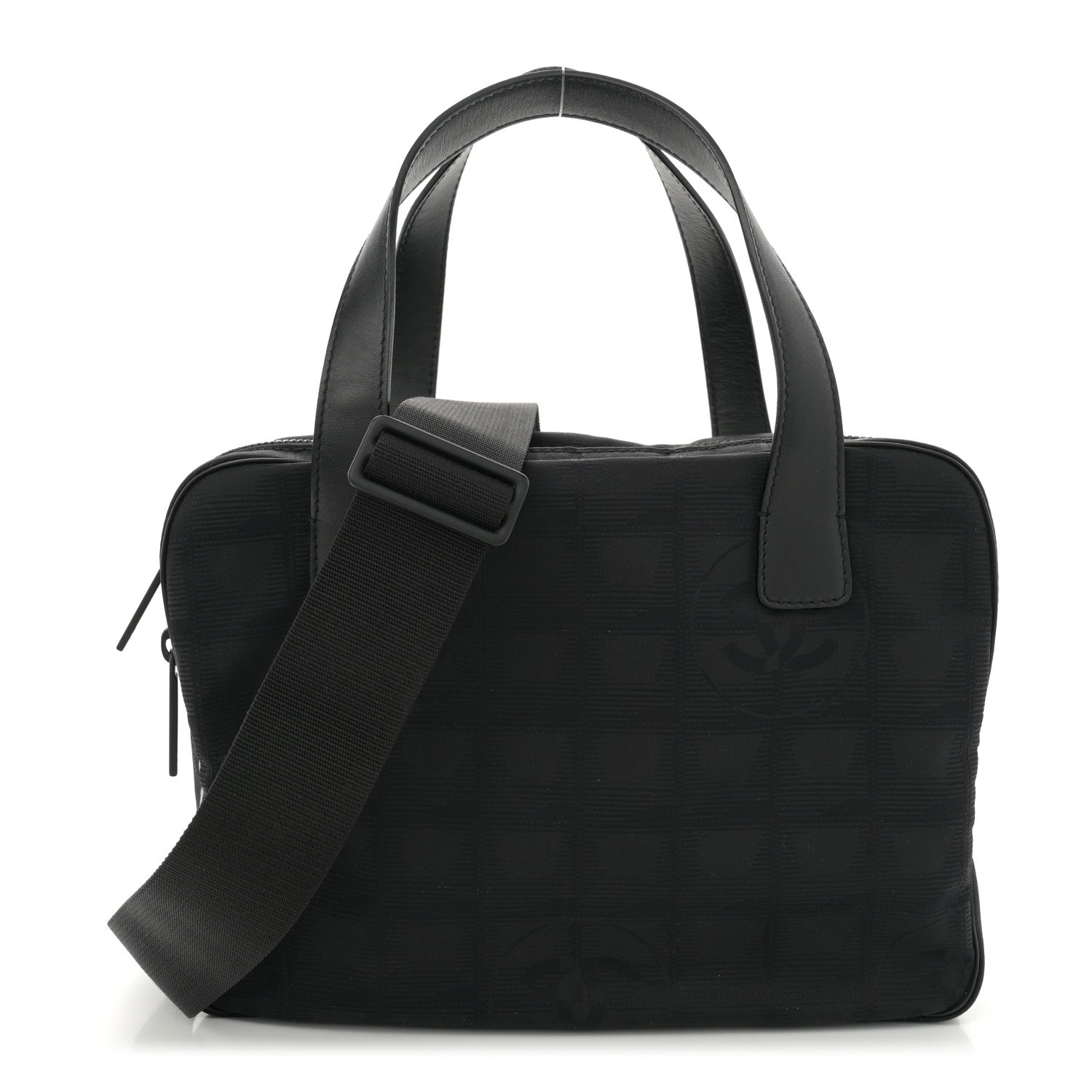 Chanel Nylon Travel Shoulder Bag Black 1 of 11