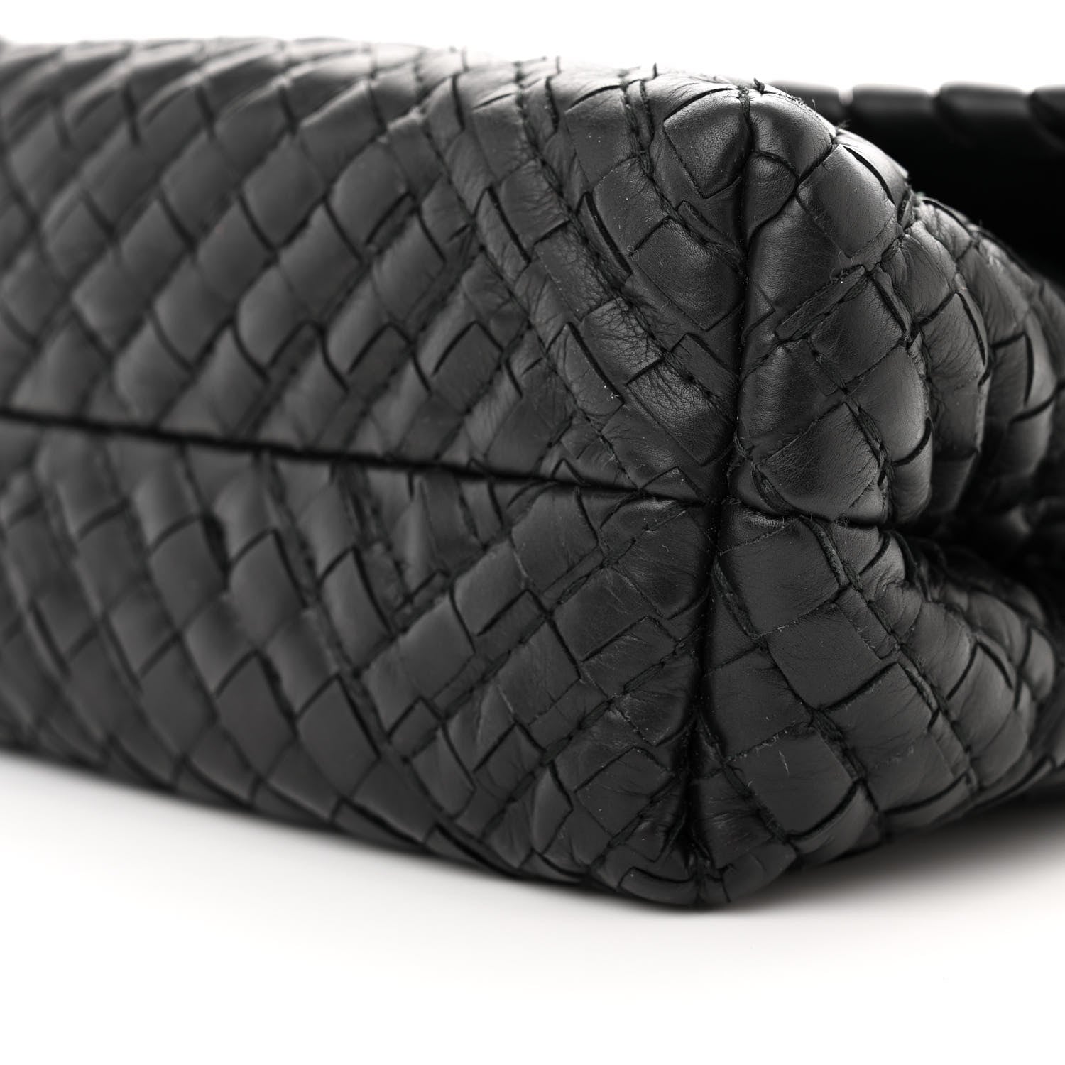 Bottega Veneta Nappa Intrecciato Baby Olimpia Shoulder Bag Black 9 of 9