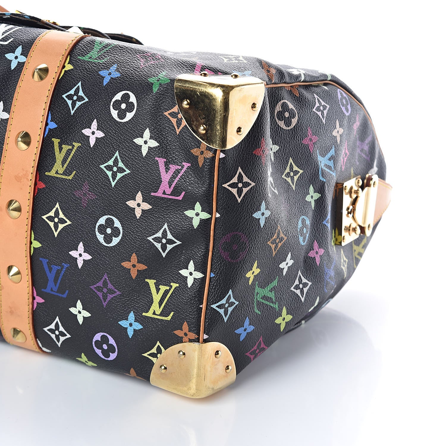 Louis Vuitton Monogram Multicolor Keepall 45 Black 11 of 11