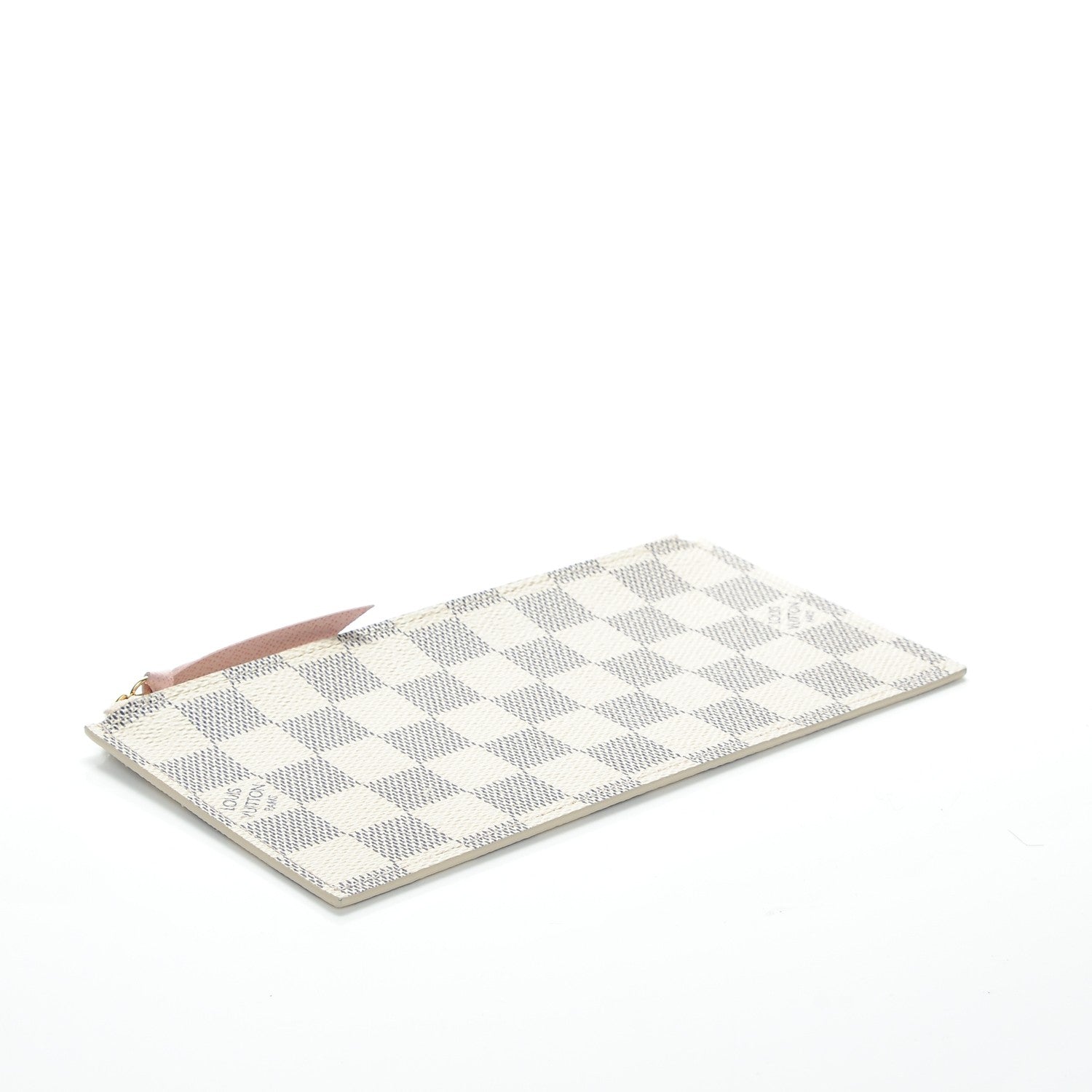 Louis Vuitton Damier Azur Felicie Chain Wallet Zippered Insert Rose Ballerine 4 of 6