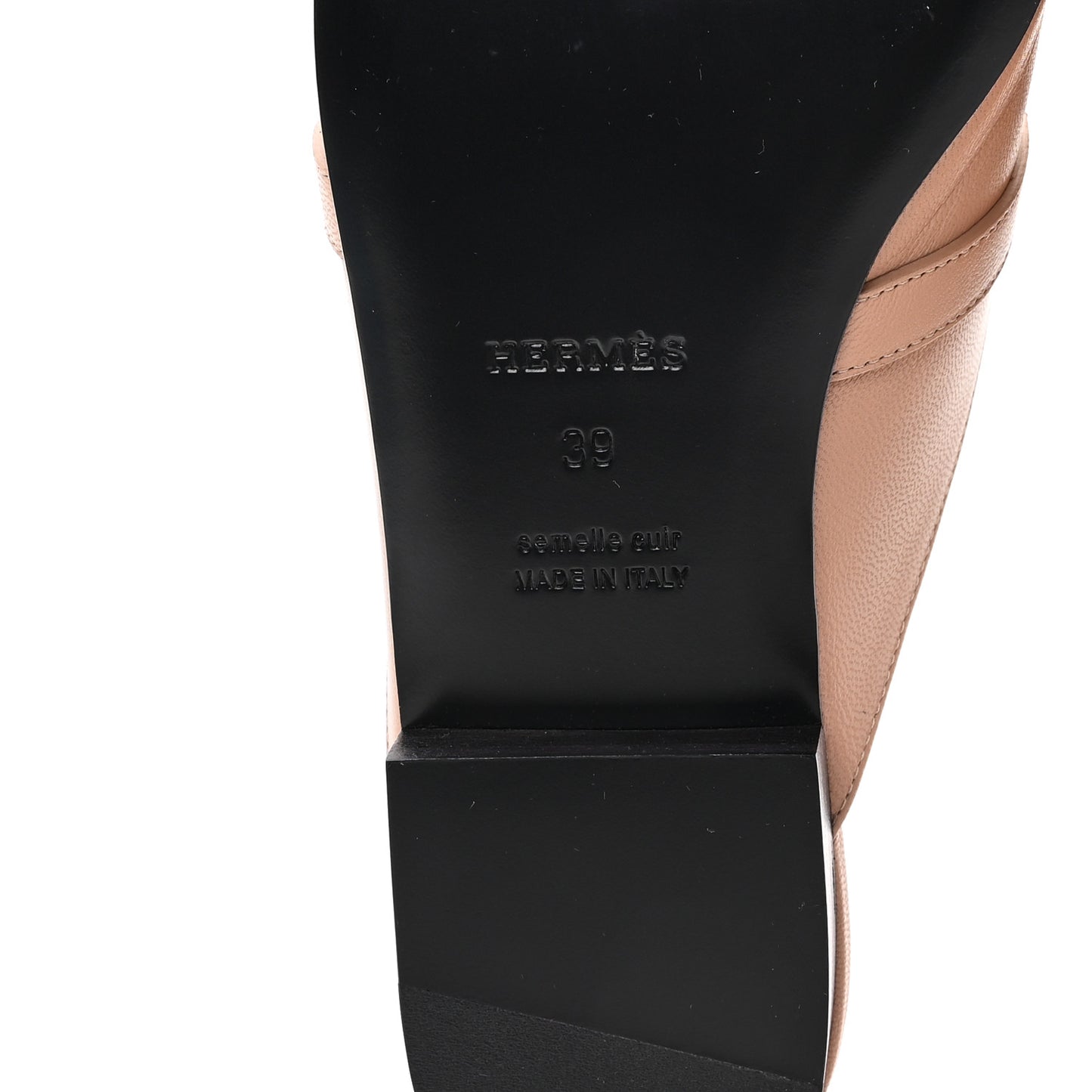 Calfskin Oz Mules 39 Beige Nude