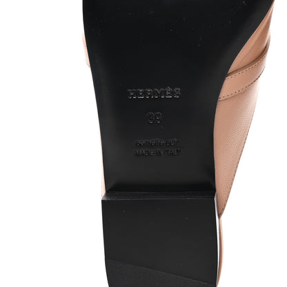 Hermes Calfskin Oz Mules 39 Beige Nude 7 of 10