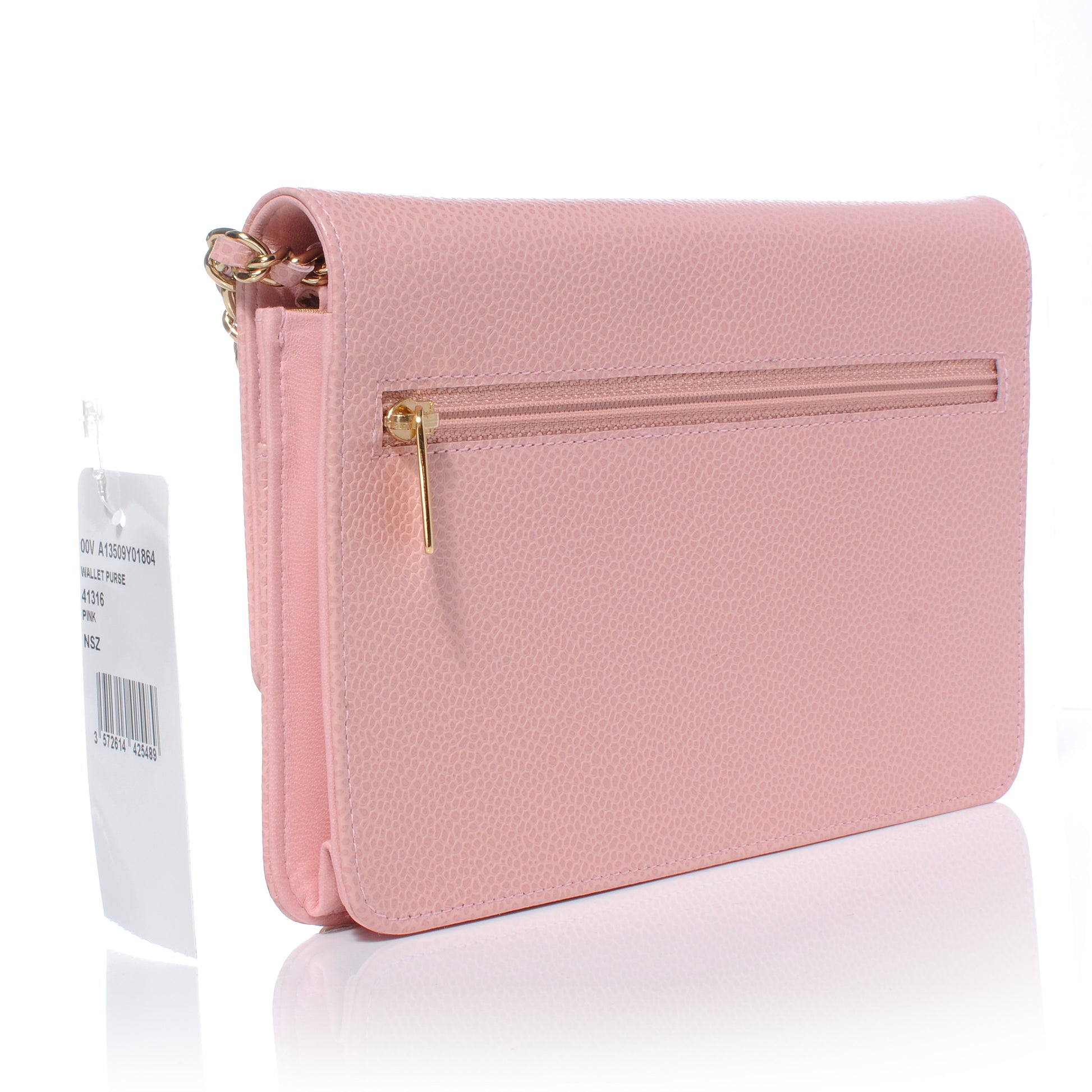 Chanel Caviar Wallet on Chain WOC Pink 3 of 9