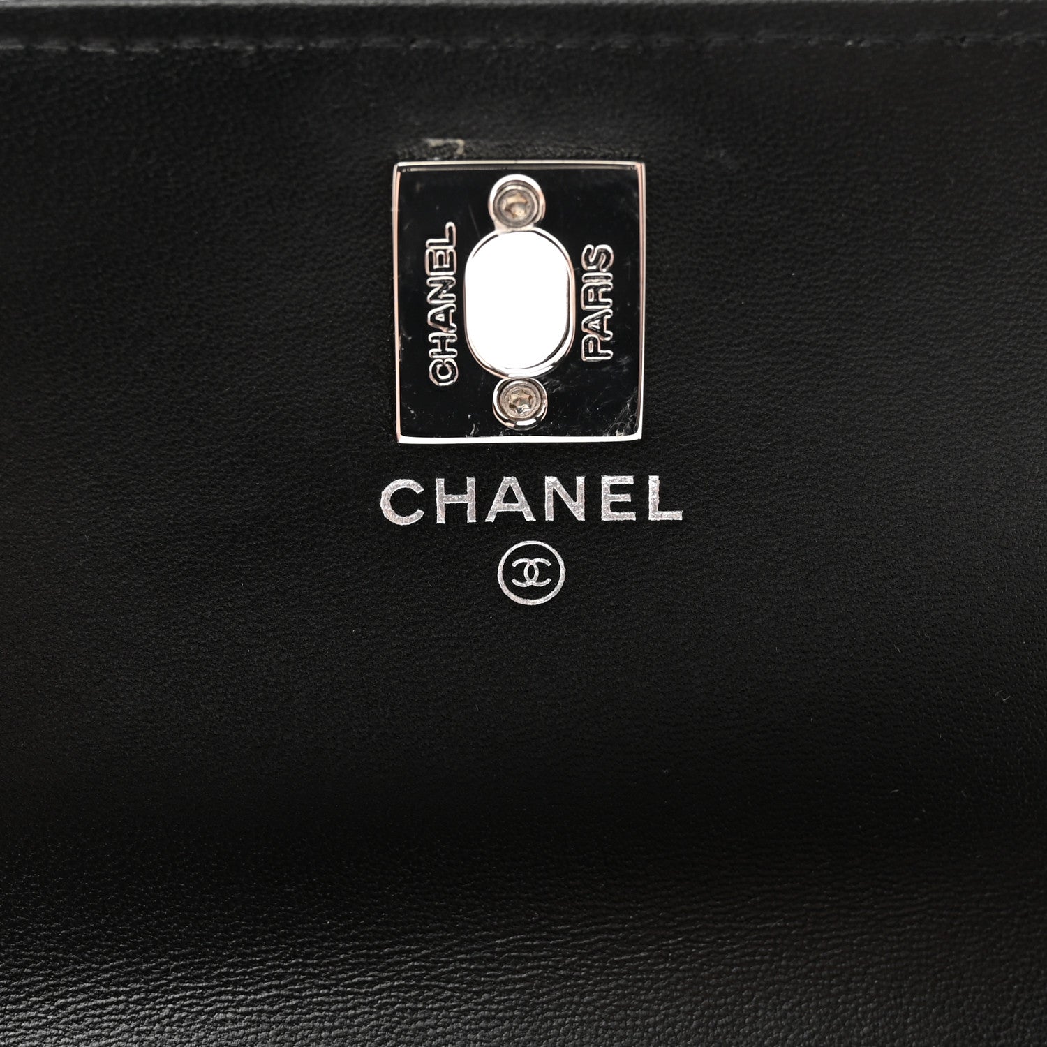 Chanel Lambskin Quilted Metal Top Handle Crossbody Flap Black 6 of 12