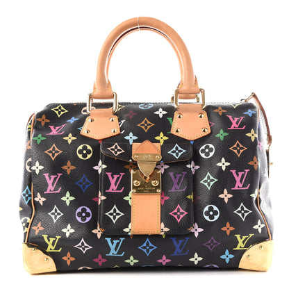 Louis Vuitton Monogram Multicolor Speedy 30 Black 1 of 11