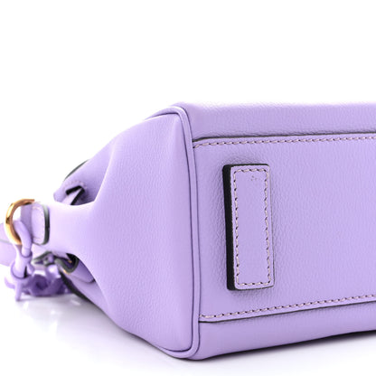 Versace Calfskin Small La Medusa Top Handle Handbag Lilac 9 of 12