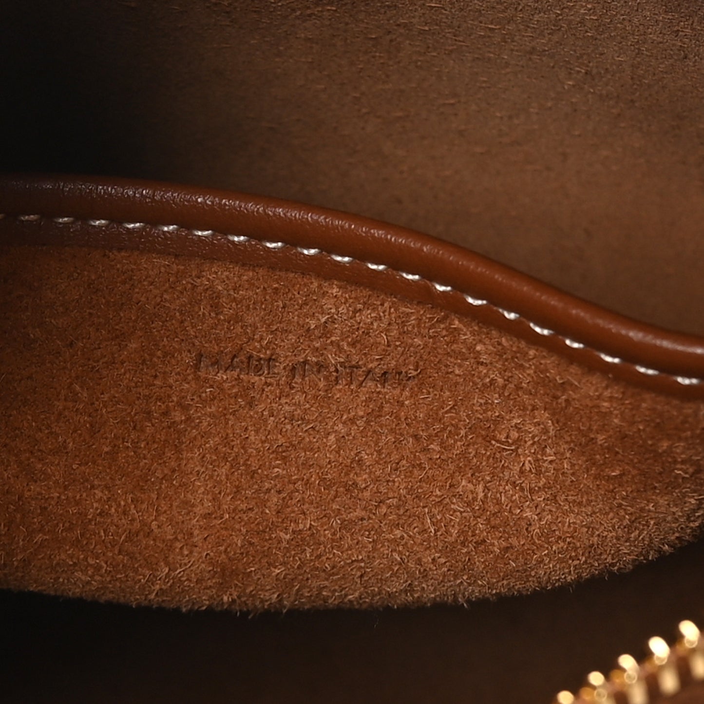 Smooth Calfskin Medium Strap Ava Shoulder Bag Tan